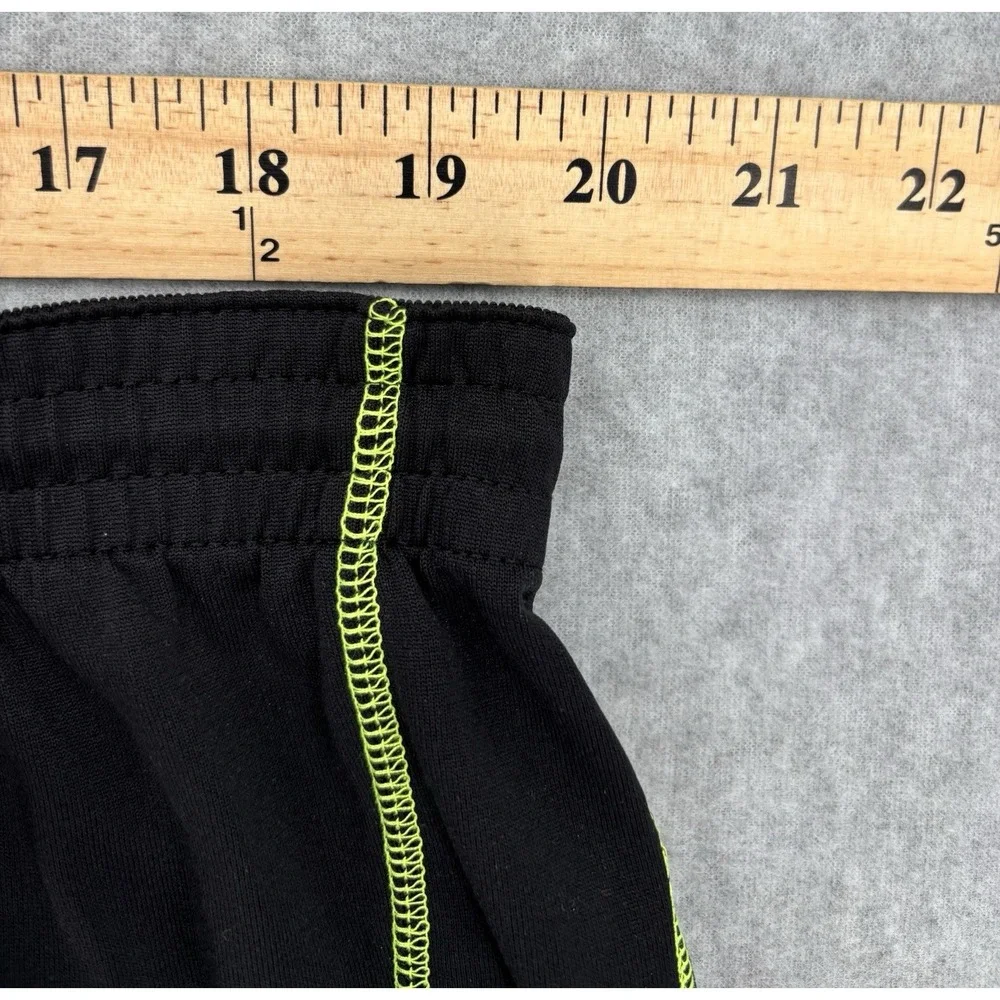 Nike‎ Dri-FIT Running Training Shorts Men's Large Black Neon Green 6